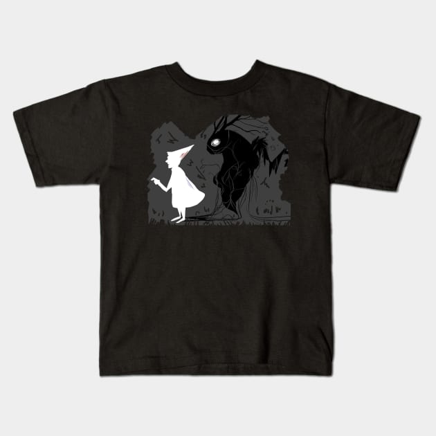 What's in your shadow Kids T-Shirt by eclipsesong